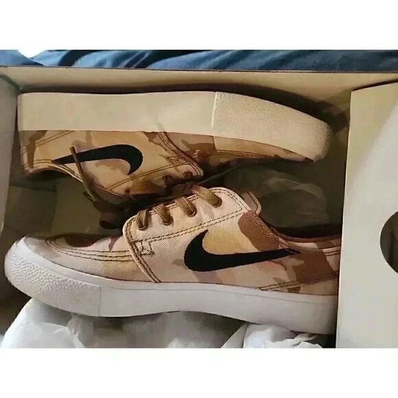 Nike Stefan Janoski Zoom Air Men's Skateboard Camo Sz M 5 W 6.5 NIB - Picture 9 of 9